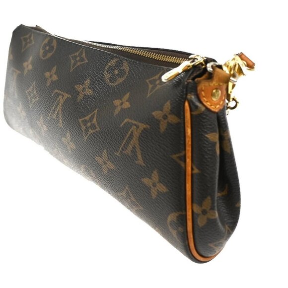 LOUIS VUITTON Eva 2Way Chain Shoulder Bag Monogram Leather Brown - Picture 4 of 14